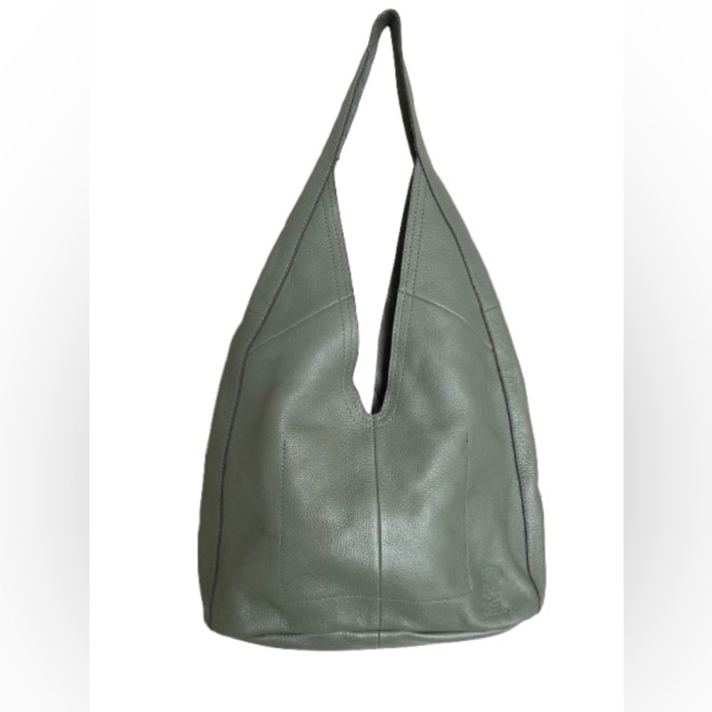 Green Leather Handbag - Vince Camuto Jozie Sage Olive